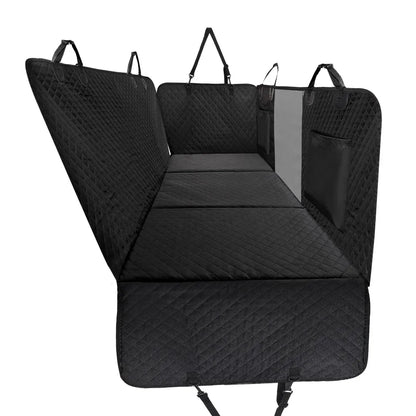 Dog Car Back Seat Extender Pet Backseat Covers with Hard Bottom Waterproof Safety Protector Hammock Carrier Mat Dogs Supplies